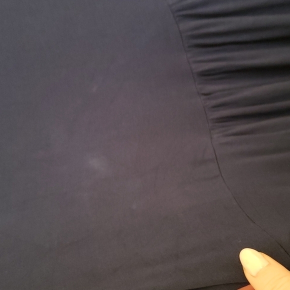 Pinkblush Maternity V-Neck Short Sleeved Dress Navy Blue - Size 2XL - Picture 7 of 8